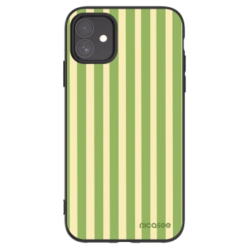 Picasee crna silikonska maskica za Apple iPhone 11 - Lines Matcha