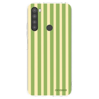 Picasee silikonska prozirna maskica za Xiaomi Redmi Note 8 - Lines Matcha