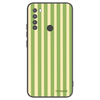 Picasee crna silikonska maskica za Xiaomi Redmi Note 8 - Lines Matcha