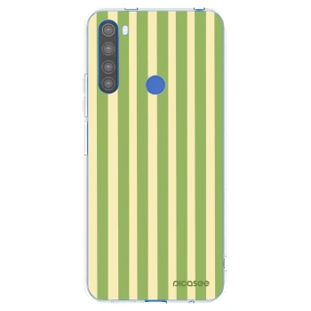 Picasee silikonska prozirna maskica za Xiaomi Redmi Note 8T - Lines Matcha
