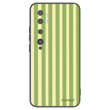 Picasee crna silikonska maskica za Xiaomi Mi Note 10 (Pro) - Lines Matcha