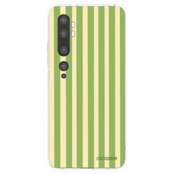 Picasee silikonska prozirna maskica za Xiaomi Mi Note 10 (Pro) - Lines Matcha