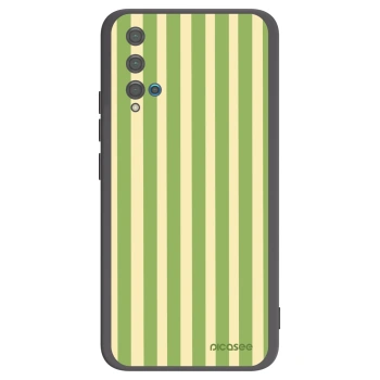 Picasee crna silikonska maskica za Huawei Nova 5T - Lines Matcha