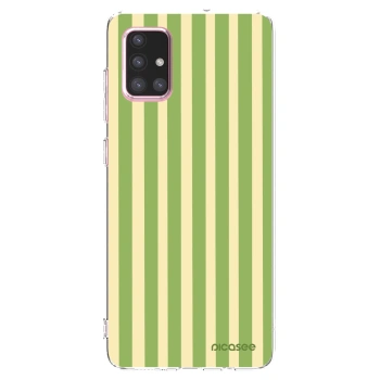 Picasee silikonska prozirna maskica za Samsung Galaxy A71 A715F - Lines Matcha