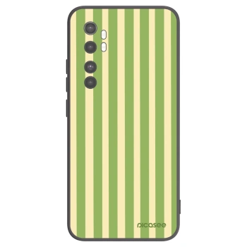 Picasee crna silikonska maskica za Xiaomi Mi Note 10 Lite - Lines Matcha