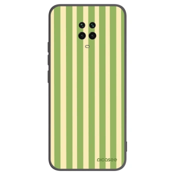 Picasee crna silikonska maskica za Xiaomi Redmi Note 9S - Lines Matcha