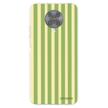 Picasee silikonska prozirna maskica za Xiaomi Poco F2 Pro - Lines Matcha