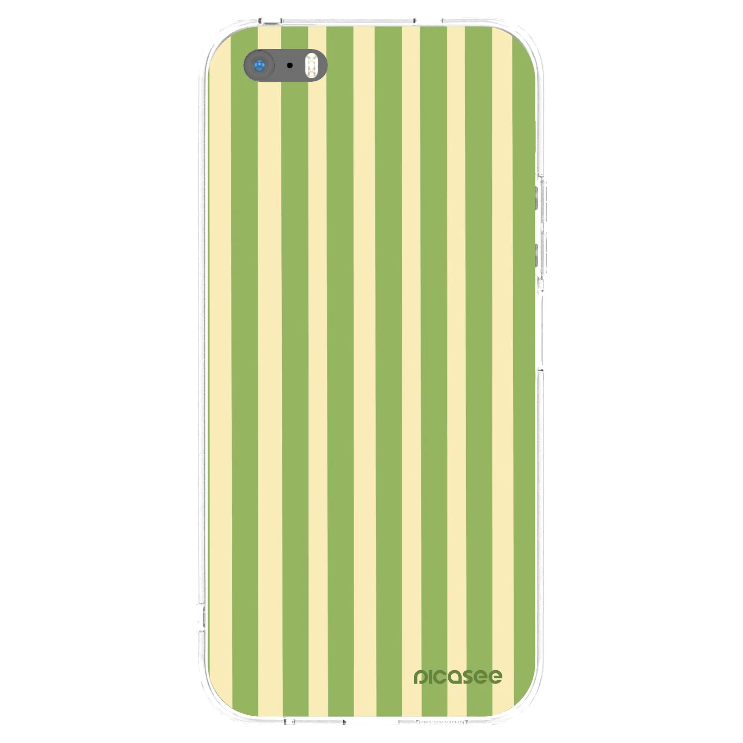 Picasee silikonska prozirna maskica za Apple iPhone 5/5S/SE - Lines Matcha