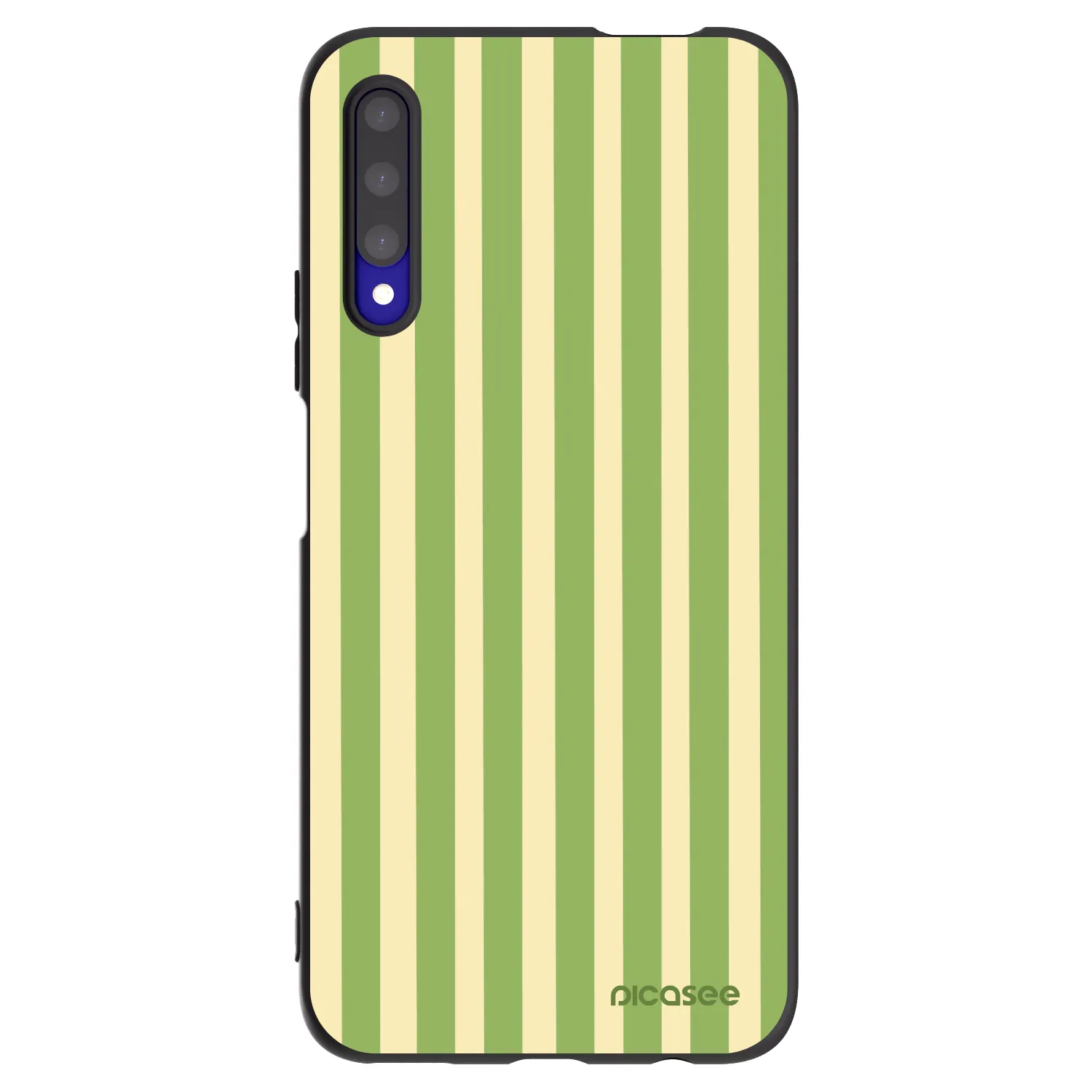 Picasee crna silikonska maskica za Honor 9X Pro - Lines Matcha