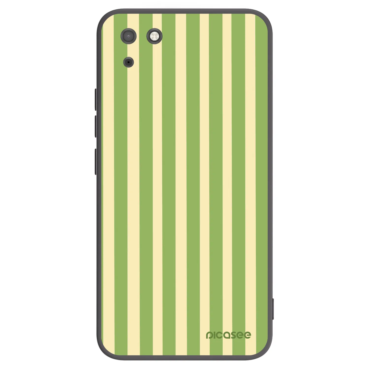 Picasee crna silikonska maskica za Huawei Y5P - Lines Matcha