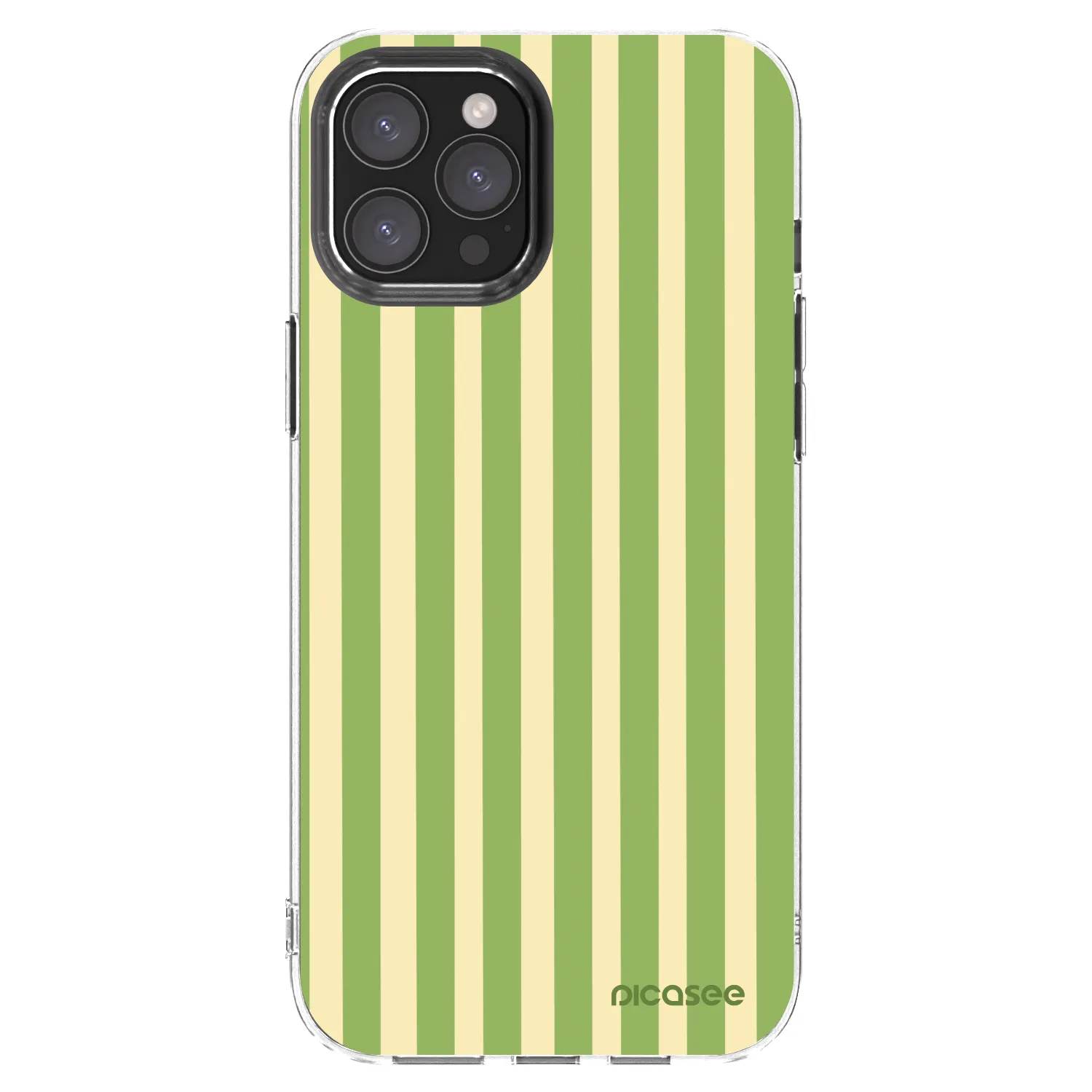 Picasee silikonska prozirna maskica za Apple iPhone 12 Pro Max - Lines Matcha