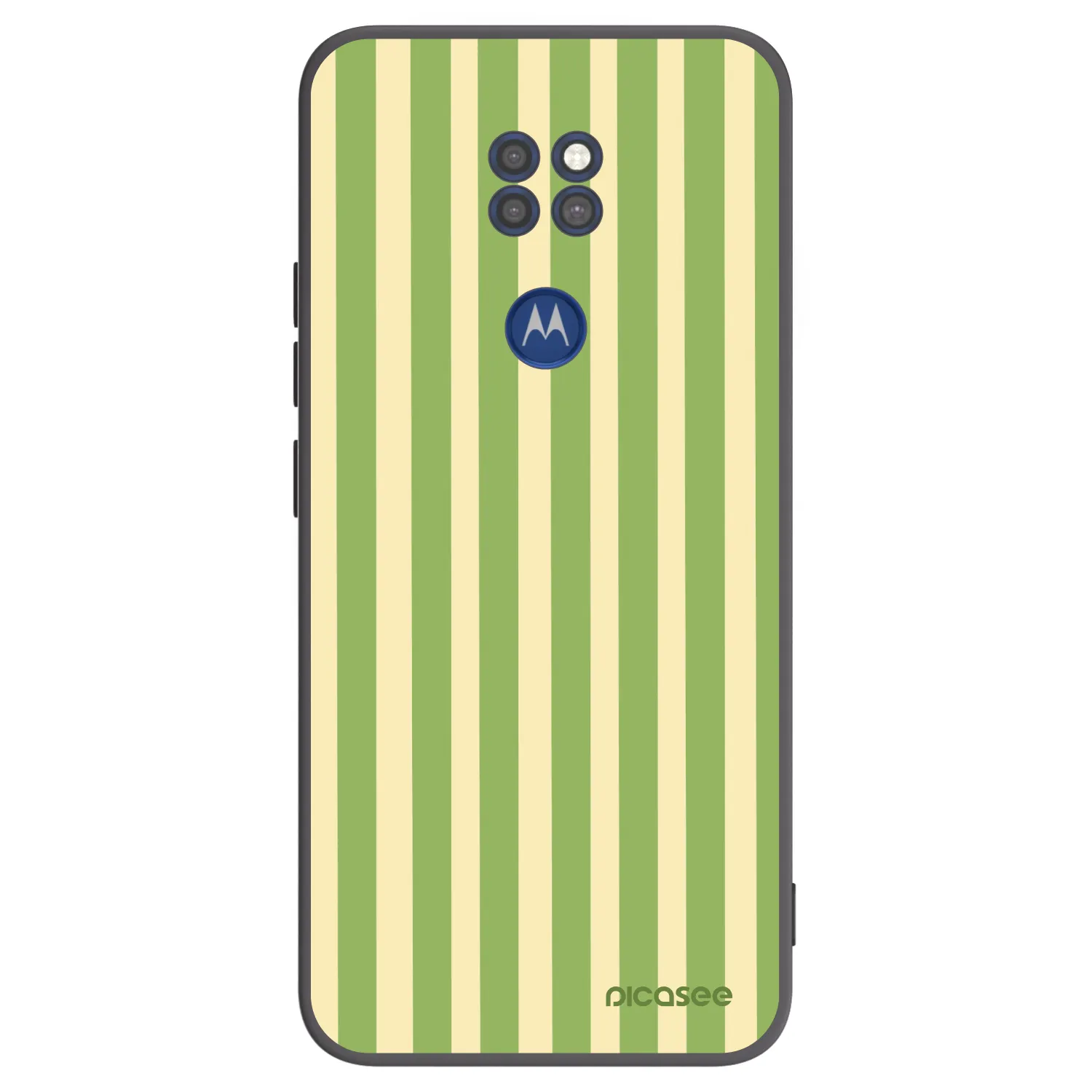 Picasee crna silikonska maskica za Motorola Moto G9 Play - Lines Matcha