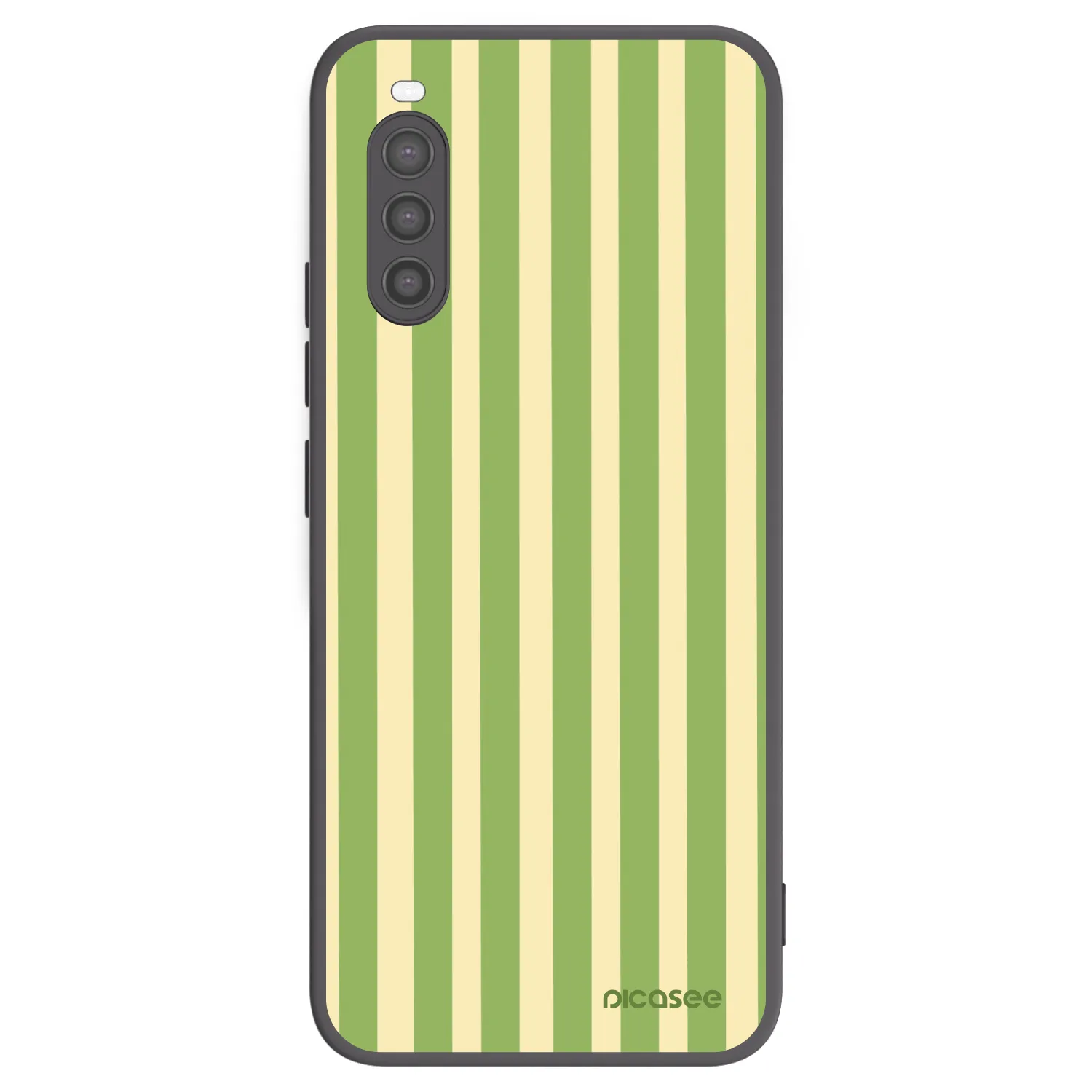 Picasee crna silikonska maskica za Sony Xperia 10 II - Lines Matcha
