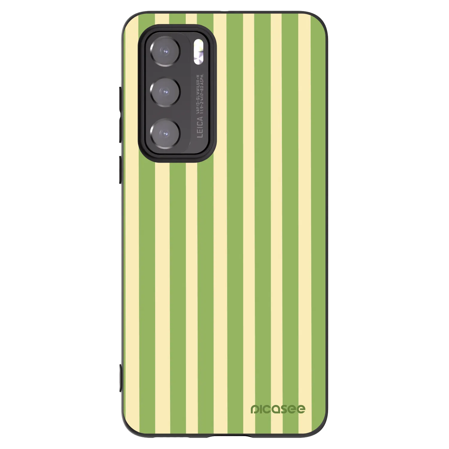Picasee crna silikonska maskica za Huawei P40 - Lines Matcha