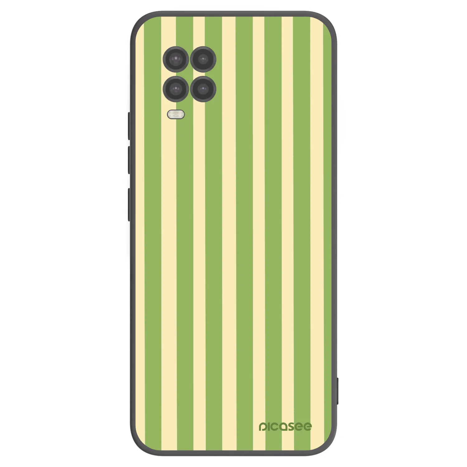 Picasee crna silikonska maskica za Xiaomi Mi 10 Lite - Lines Matcha