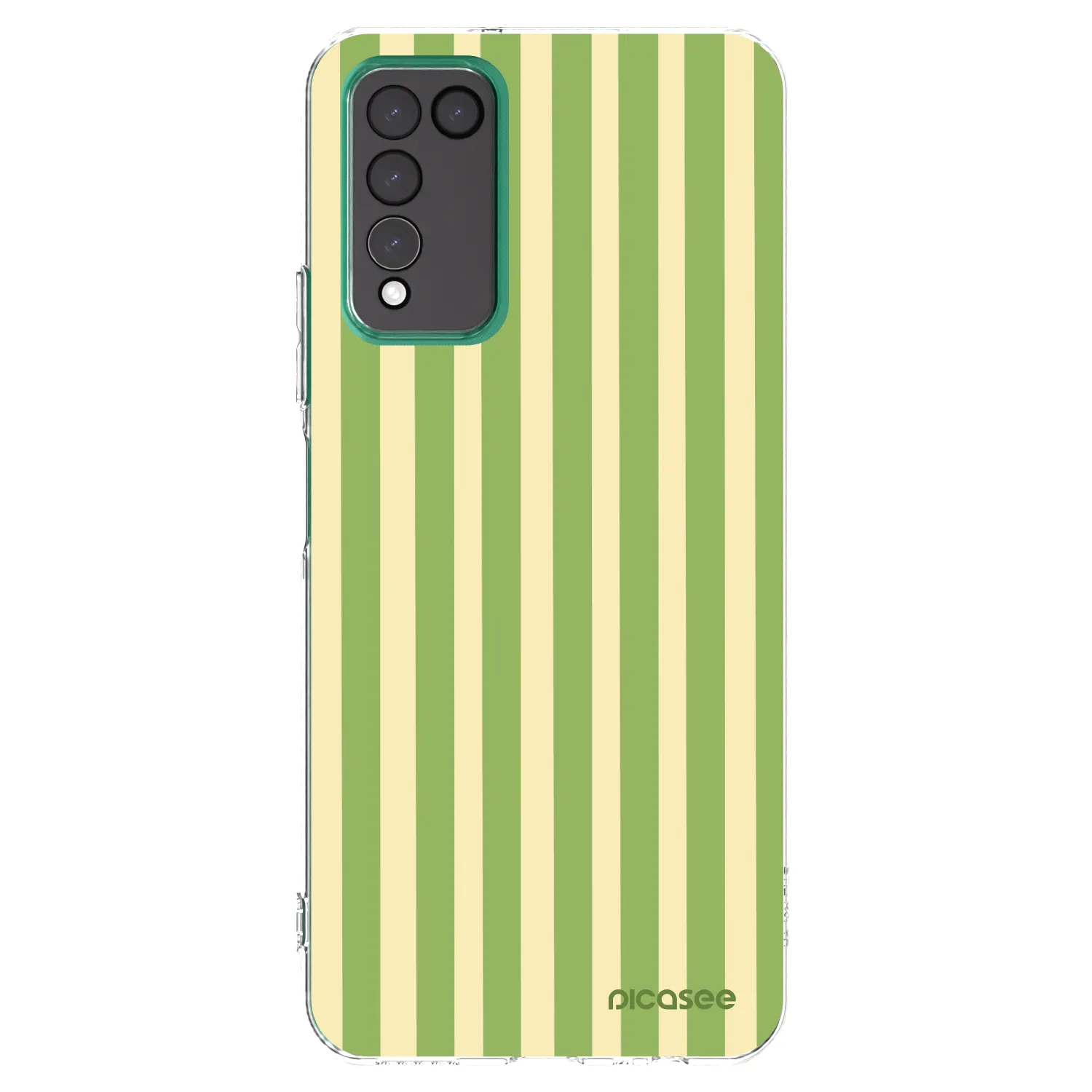 Picasee silikonska prozirna maskica za Honor 10X Lite - Lines Matcha