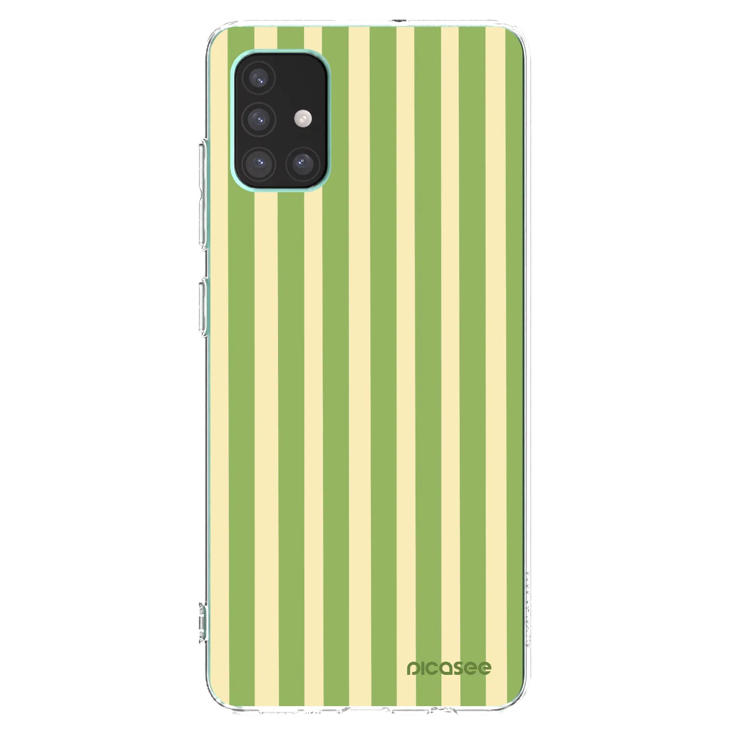 Picasee silikonska prozirna maskica za Samsung Galaxy M51 M515F - Lines Matcha