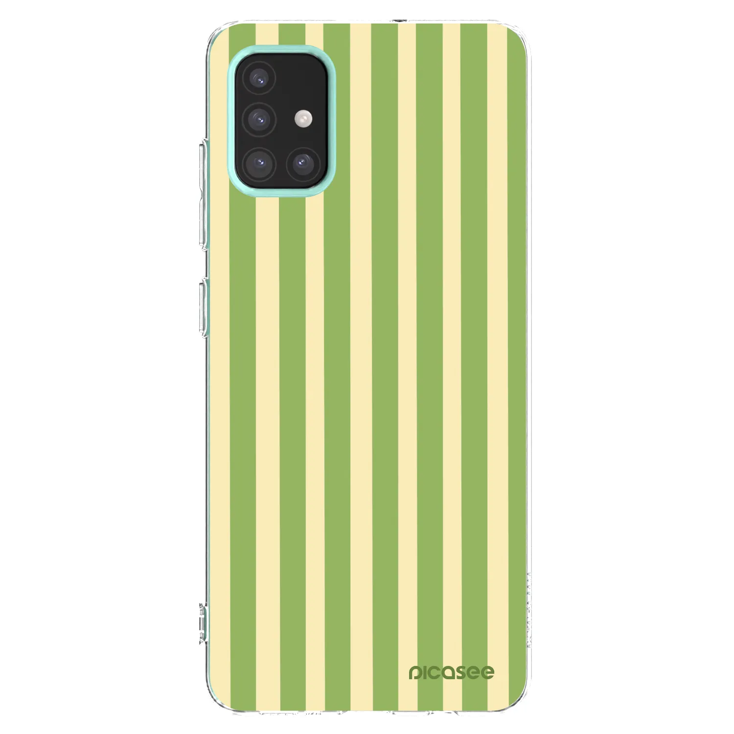 Picasee silikonska prozirna maskica za Samsung Galaxy M31s - Lines Matcha