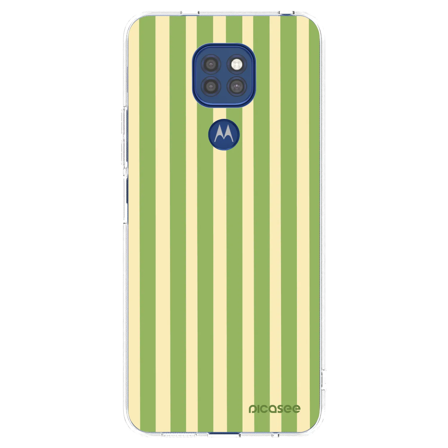 Picasee silikonska prozirna maskica za Motorola Moto G9 Play - Lines Matcha
