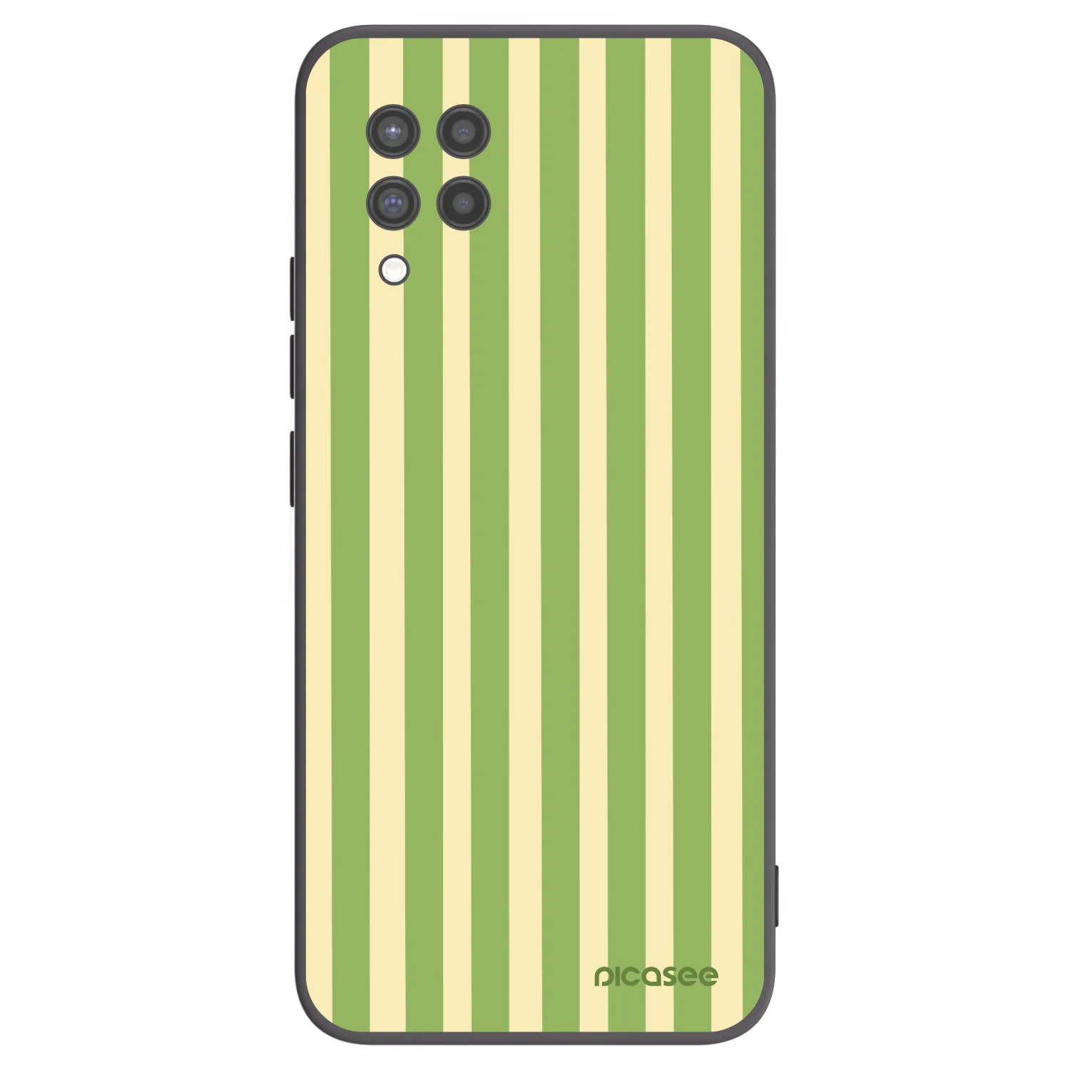 Picasee crna silikonska maskica za Samsung Galaxy A42 A426B - Lines Matcha