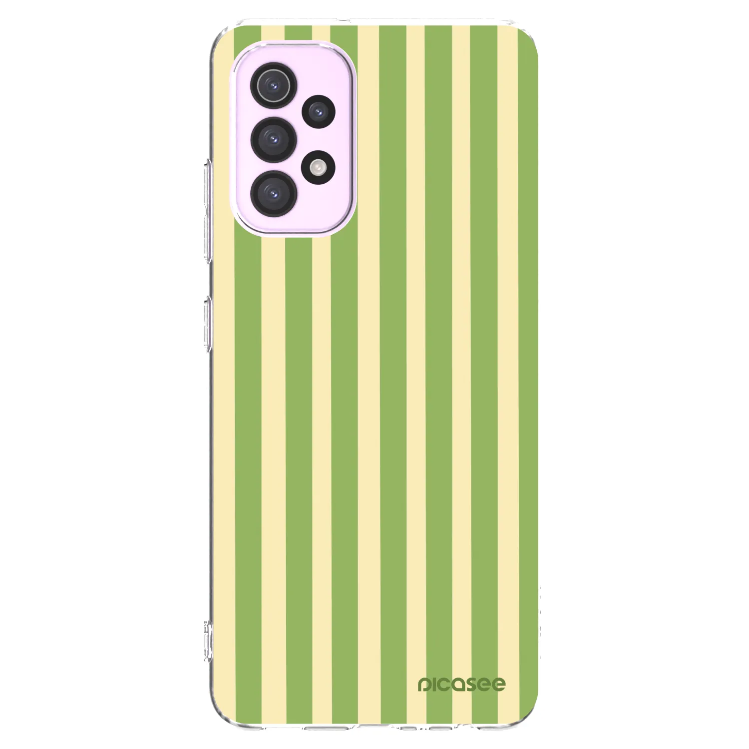 Picasee silikonska prozirna maskica za Samsung Galaxy A32 5G A326B - Lines Matcha