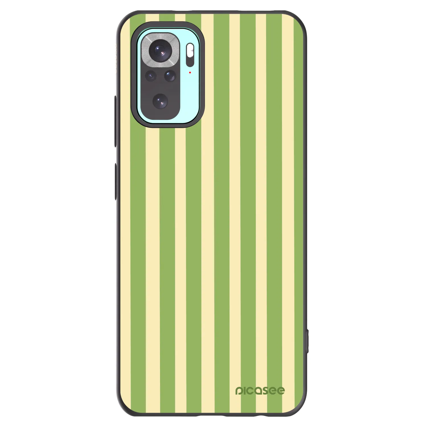 Picasee crna silikonska maskica za Xiaomi Redmi Note 10 Pro - Lines Matcha