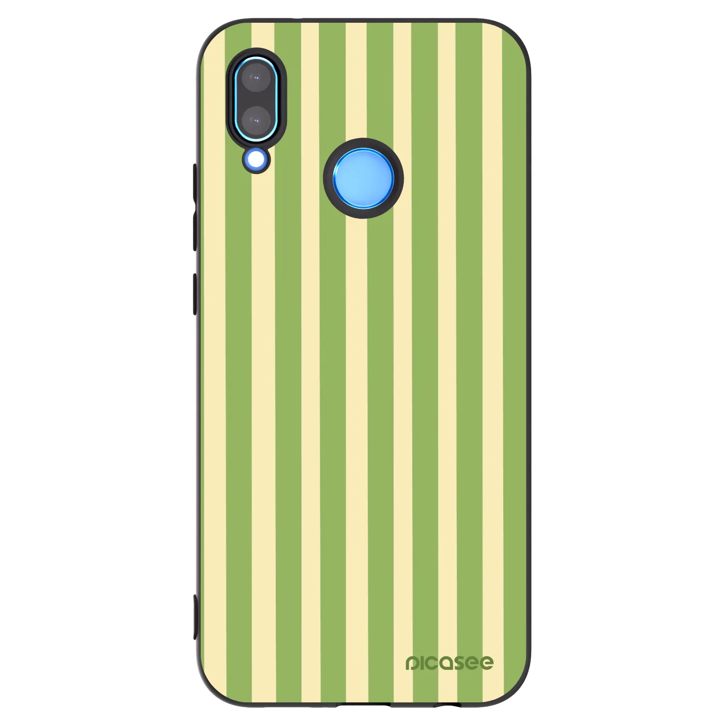 Picasee crna silikonska maskica za Huawei P20 Lite - Lines Matcha