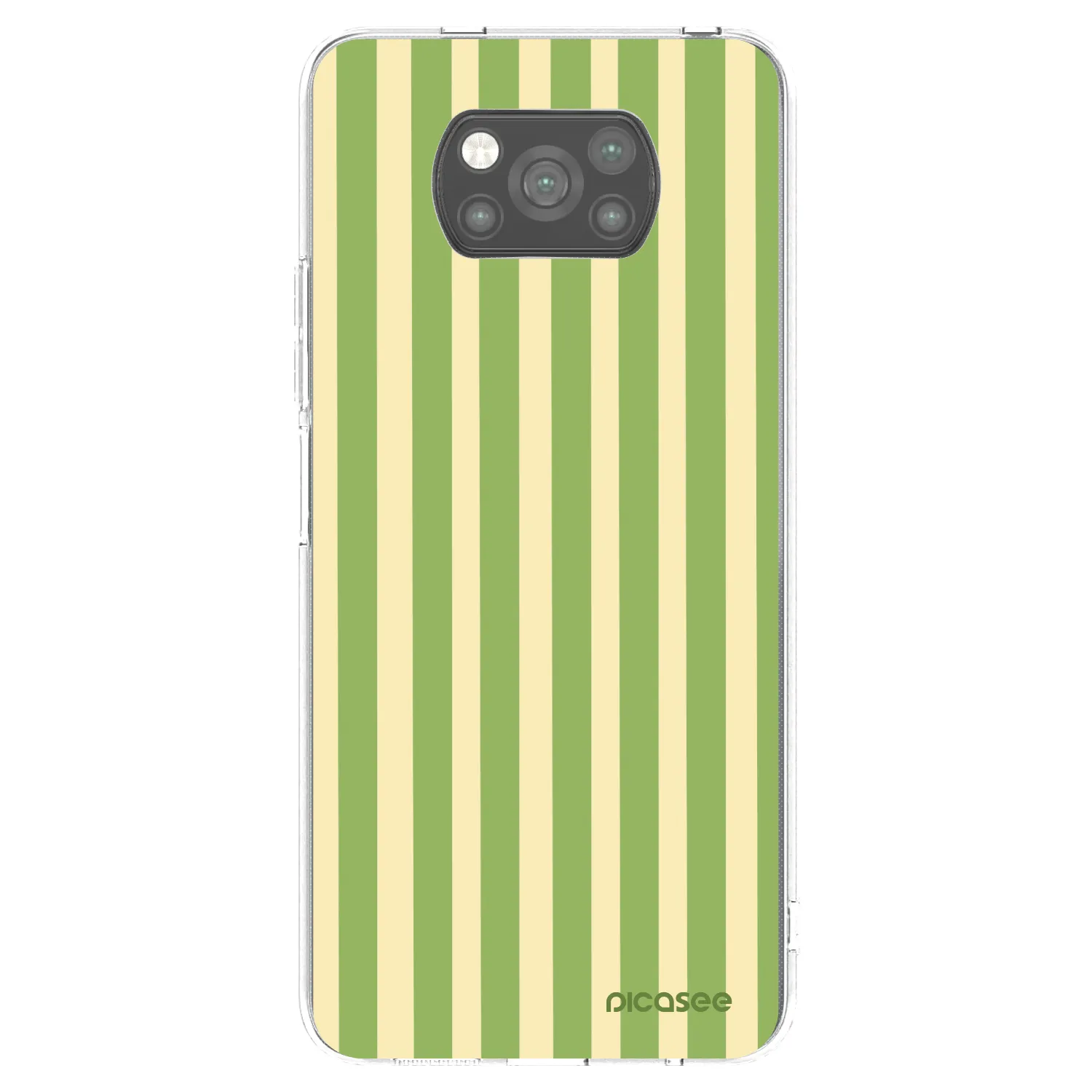 Picasee crna silikonska maskica za Xiaomi Poco X3 Pro - Lines Matcha