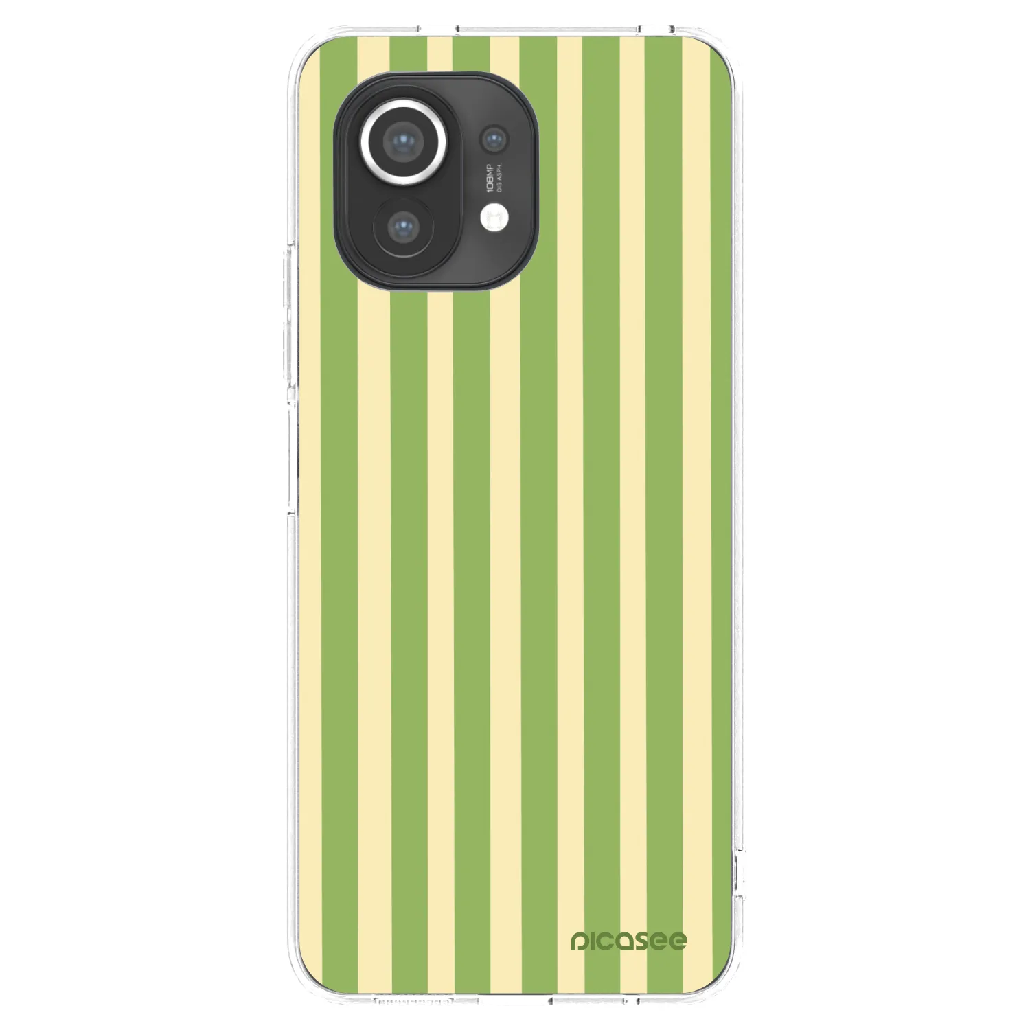 Picasee silikonska prozirna maskica za Xiaomi Mi 11 - Lines Matcha