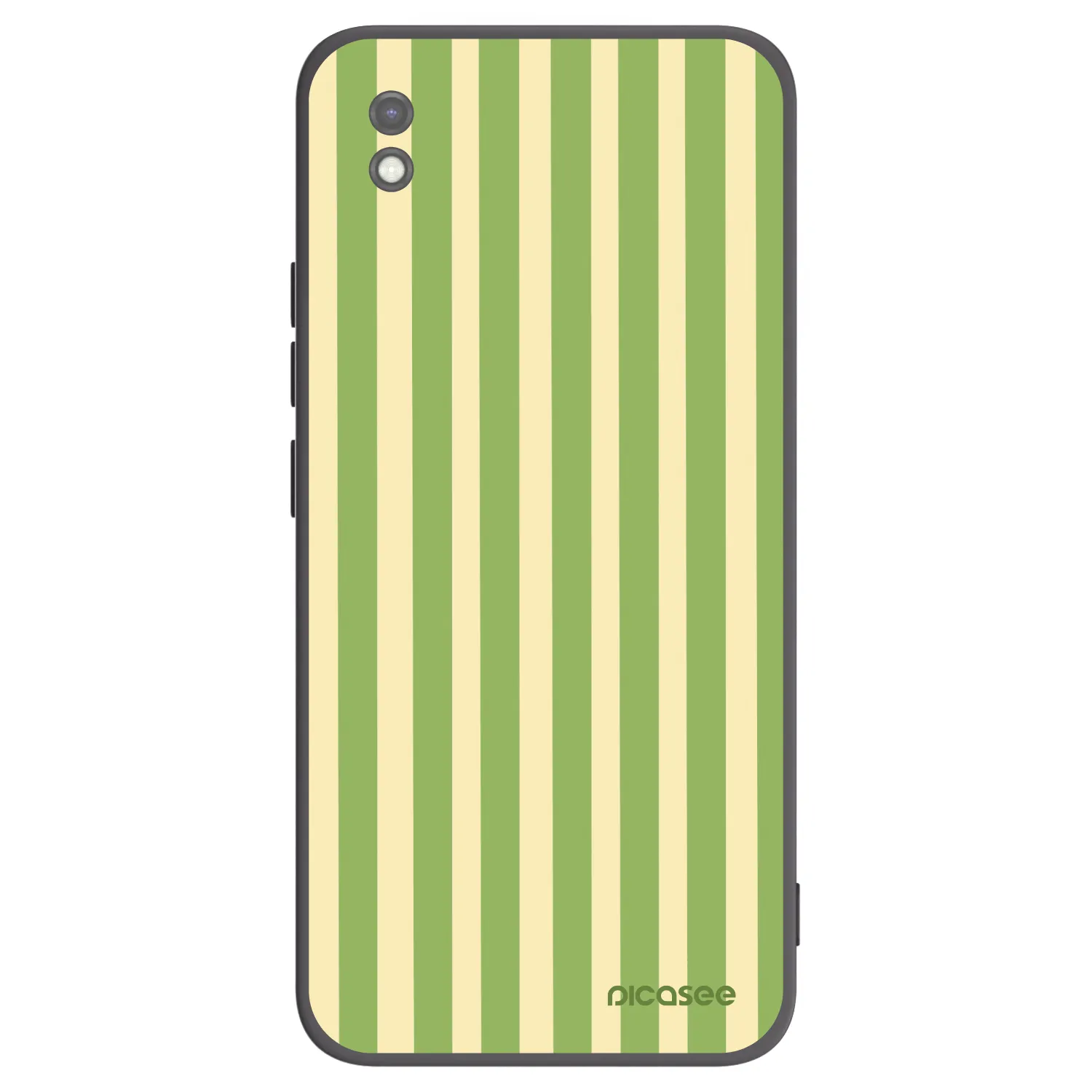 Picasee crna silikonska maskica za Xiaomi Redmi 9AT - Lines Matcha