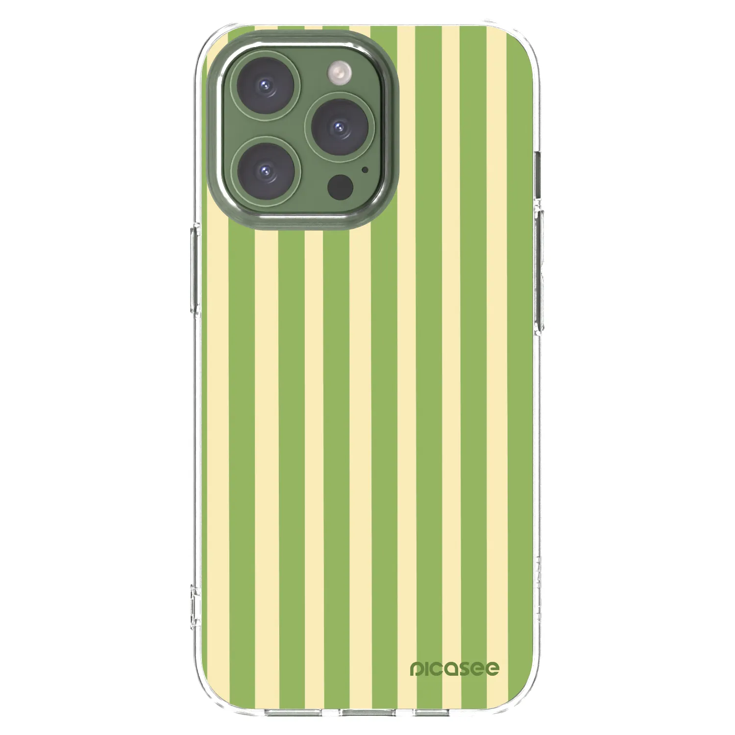 Picasee silikonska prozirna maskica za Apple iPhone 13 Pro - Lines Matcha