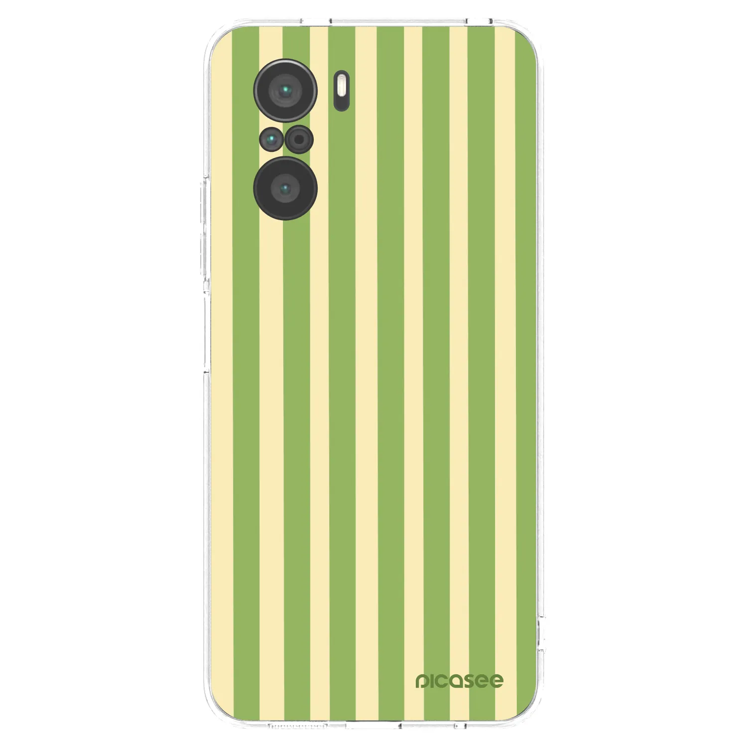 Picasee silikonska prozirna maskica za Xiaomi Poco F3 - Lines Matcha