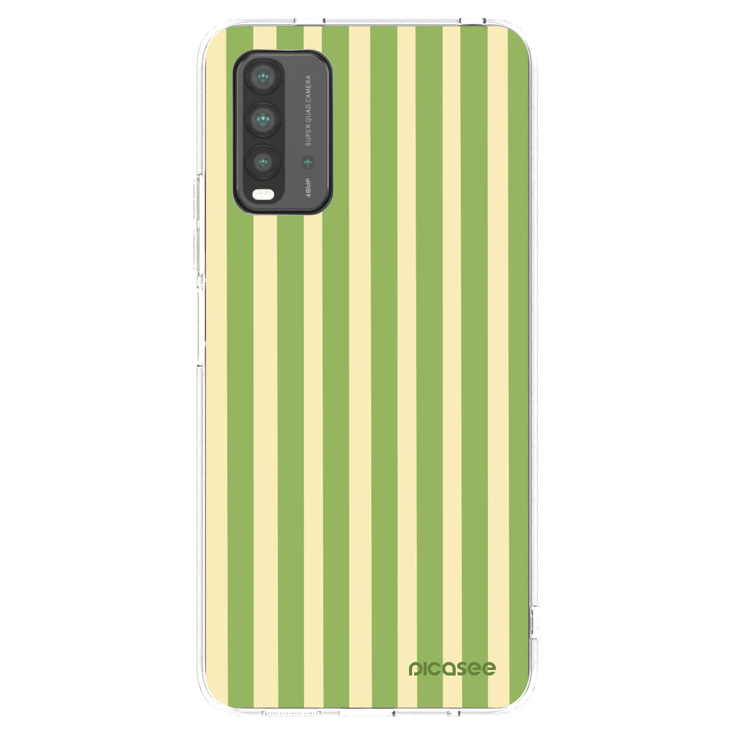 Picasee crna silikonska maskica za Xiaomi Redmi 9T - Lines Matcha