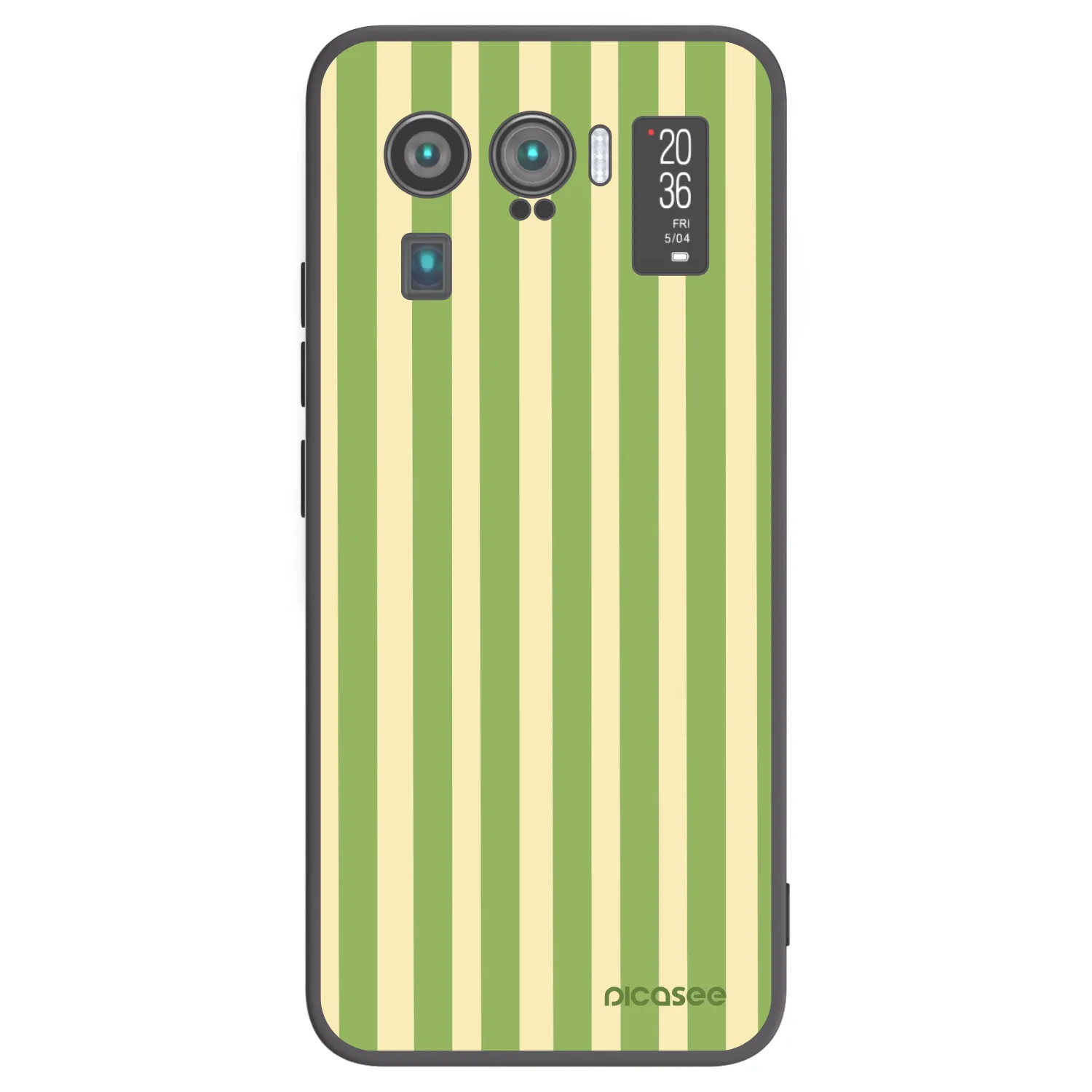 Picasee crna silikonska maskica za Xiaomi Mi 11 Ultra - Lines Matcha