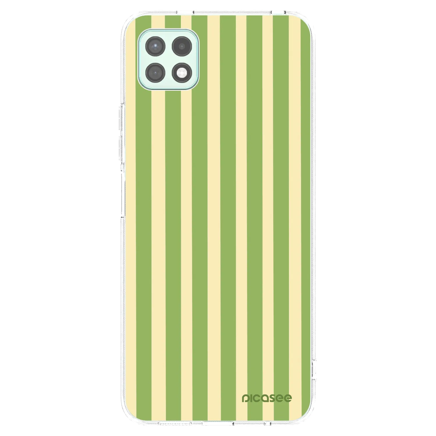Picasee silikonska prozirna maskica za Samsung Galaxy A22 A226B 5G - Lines Matcha