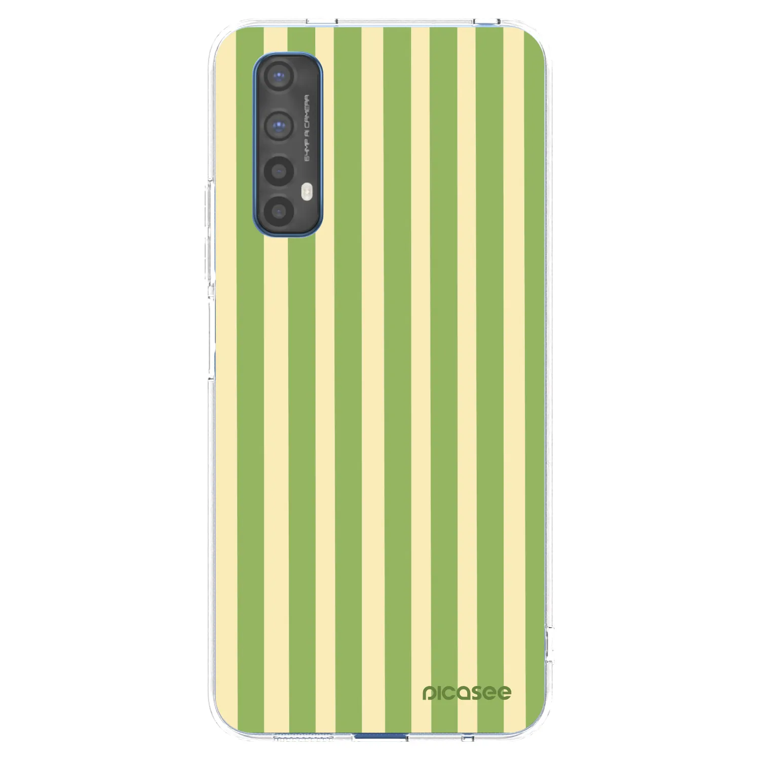 Picasee silikonska prozirna maskica za Realme 7 - Lines Matcha