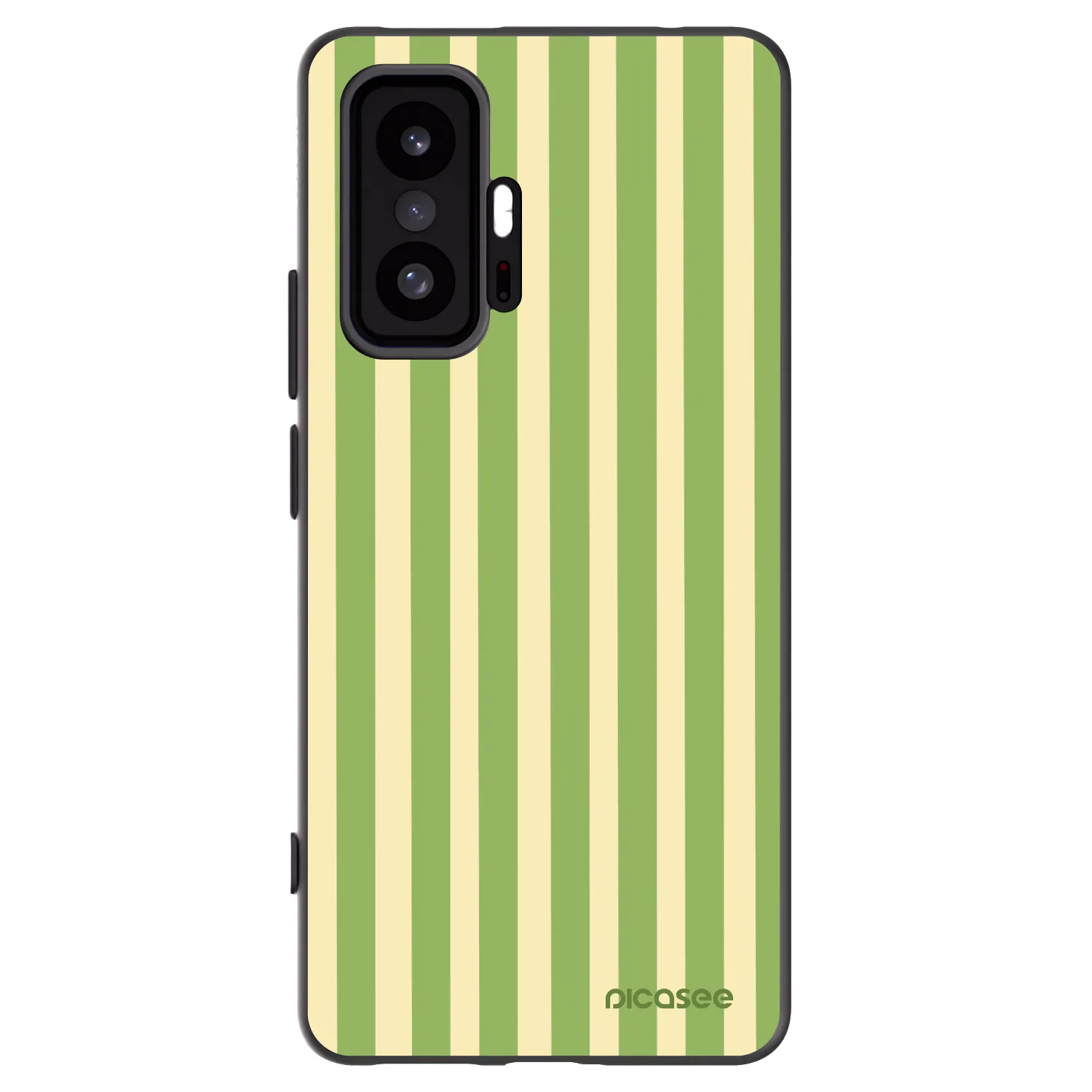 Picasee crna silikonska maskica za Xiaomi 11T Pro - Lines Matcha