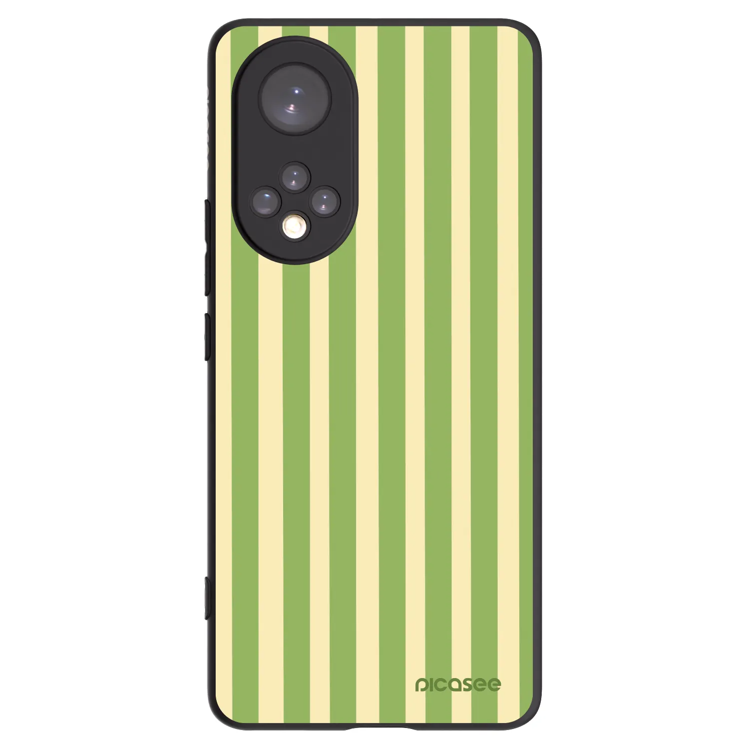 Picasee crna silikonska maskica za Honor 50 5G - Lines Matcha