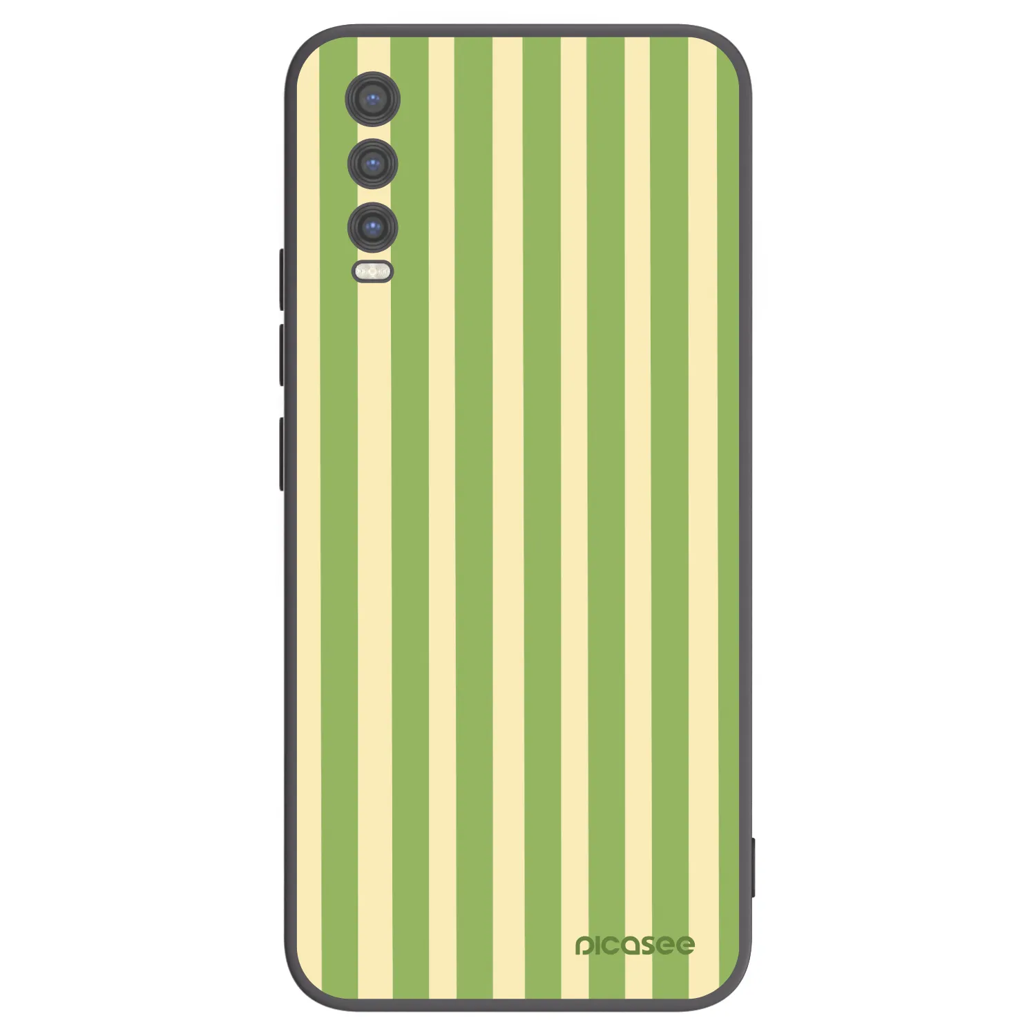 Picasee crna silikonska maskica za Vivo Y20s - Lines Matcha