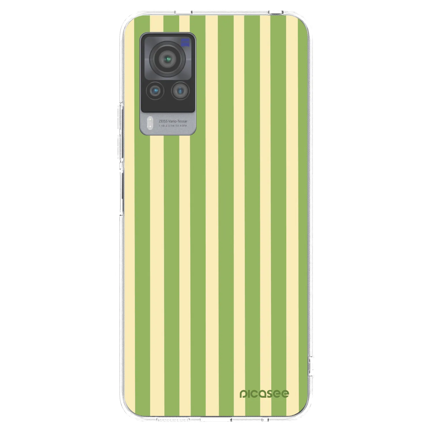 Picasee silikonska prozirna maskica za Vivo X60 Pro 5G - Lines Matcha