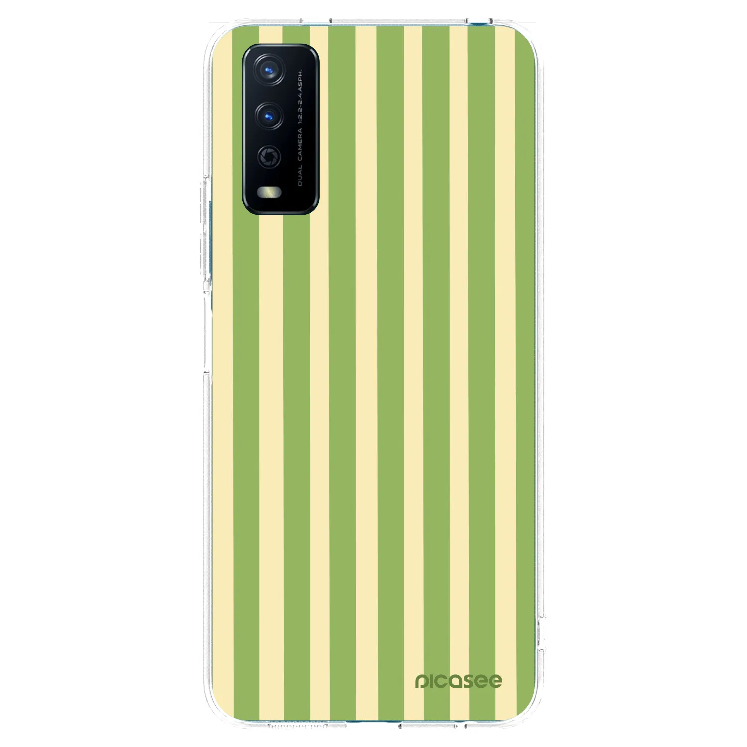 Picasee silikonska prozirna maskica za Vivo Y11s - Lines Matcha