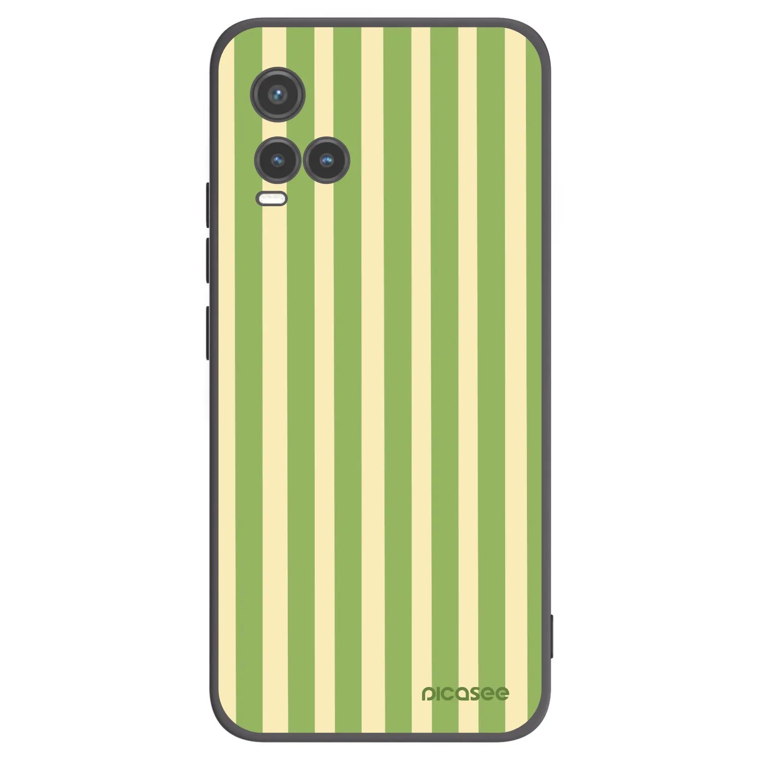 Picasee crna silikonska maskica za Vivo Y33s - Lines Matcha