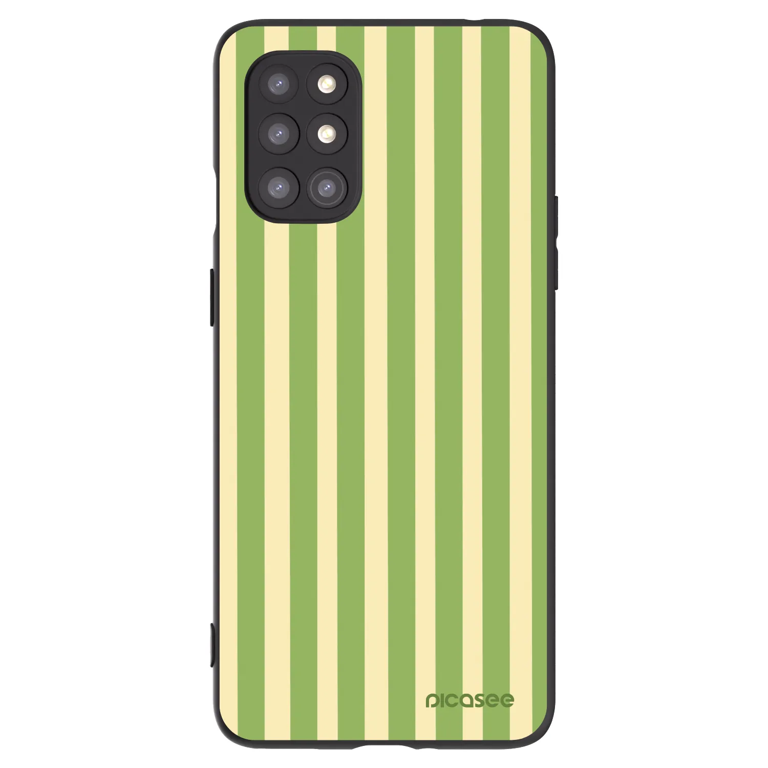 Picasee crna silikonska maskica za OnePlus 8T - Lines Matcha