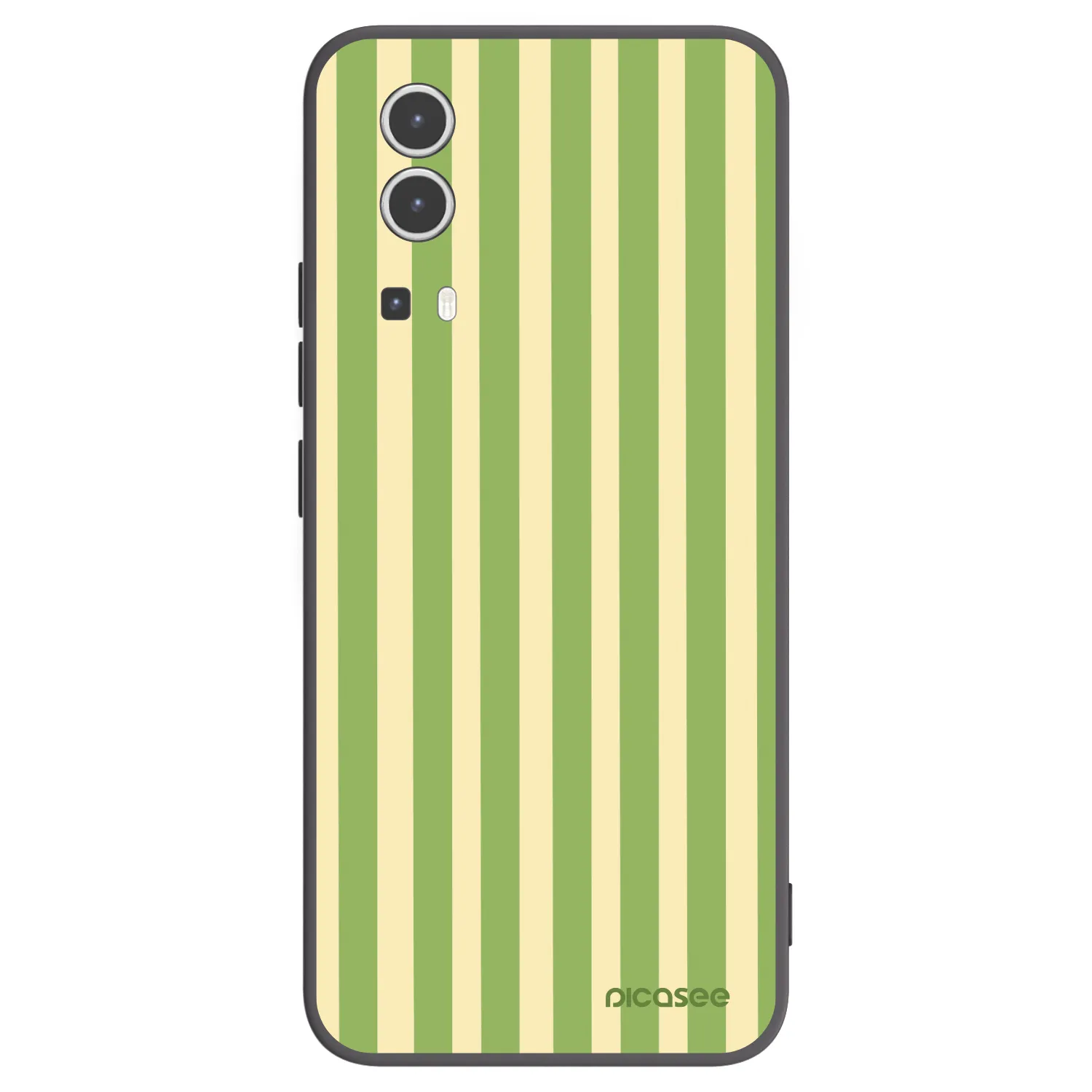 Picasee crna silikonska maskica za Vivo Y72 5G - Lines Matcha