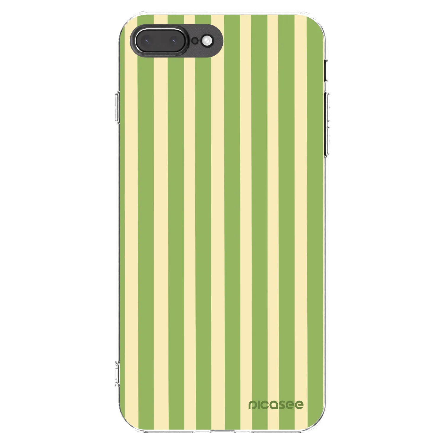 Picasee silikonska prozirna maskica za Apple iPhone 7 Plus - Lines Matcha