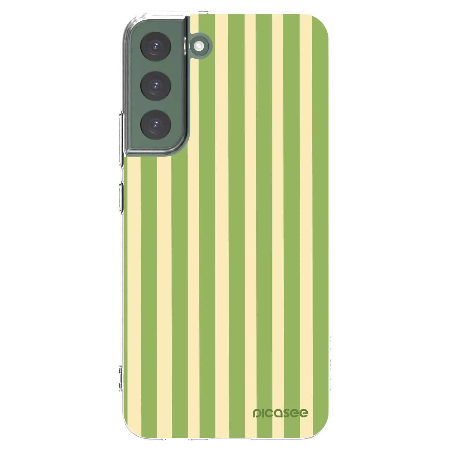 Picasee silikonska prozirna maskica za Samsung Galaxy S22+ 5G - Lines Matcha
