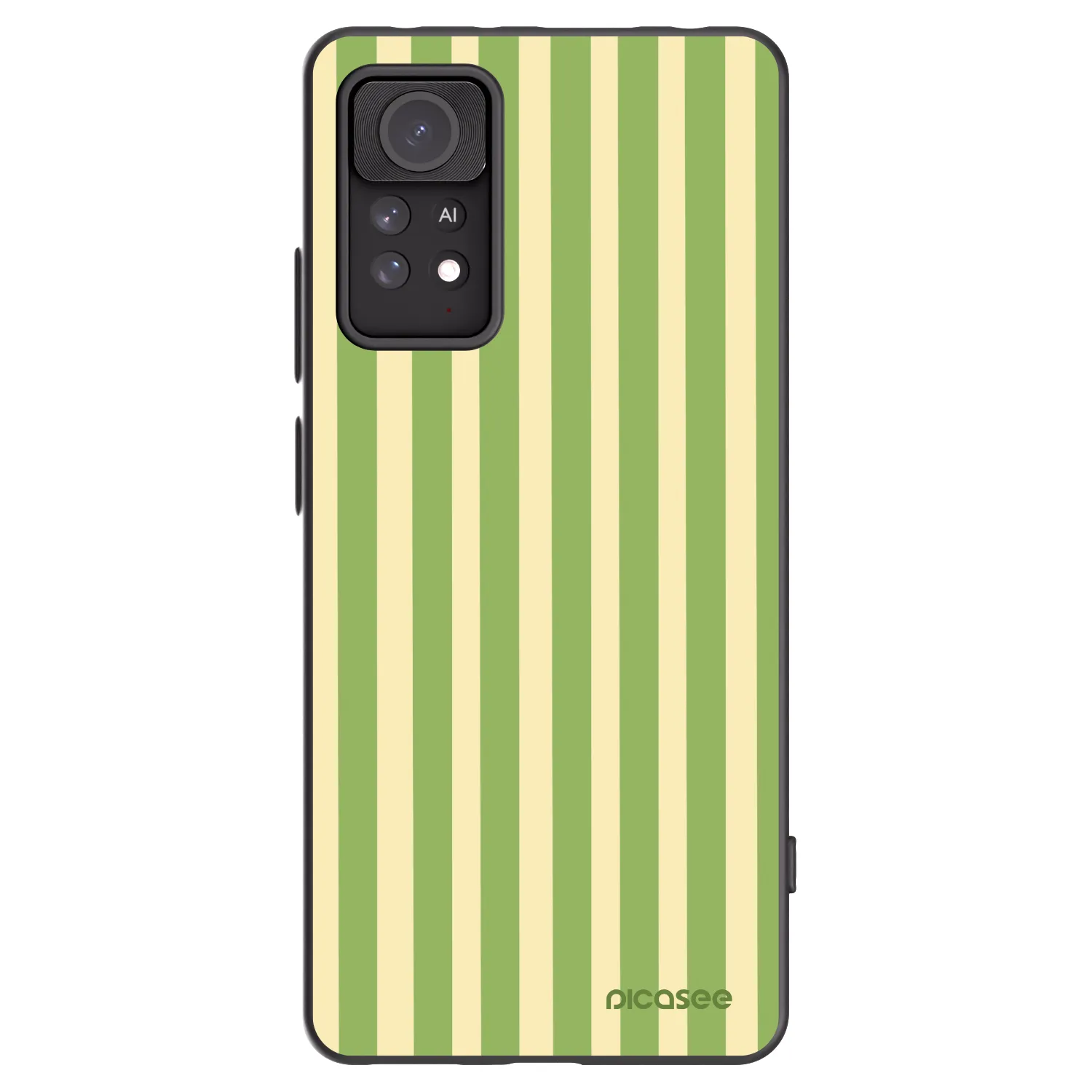 Picasee crna silikonska maskica za Xiaomi Redmi Note 11 Pro - Lines Matcha