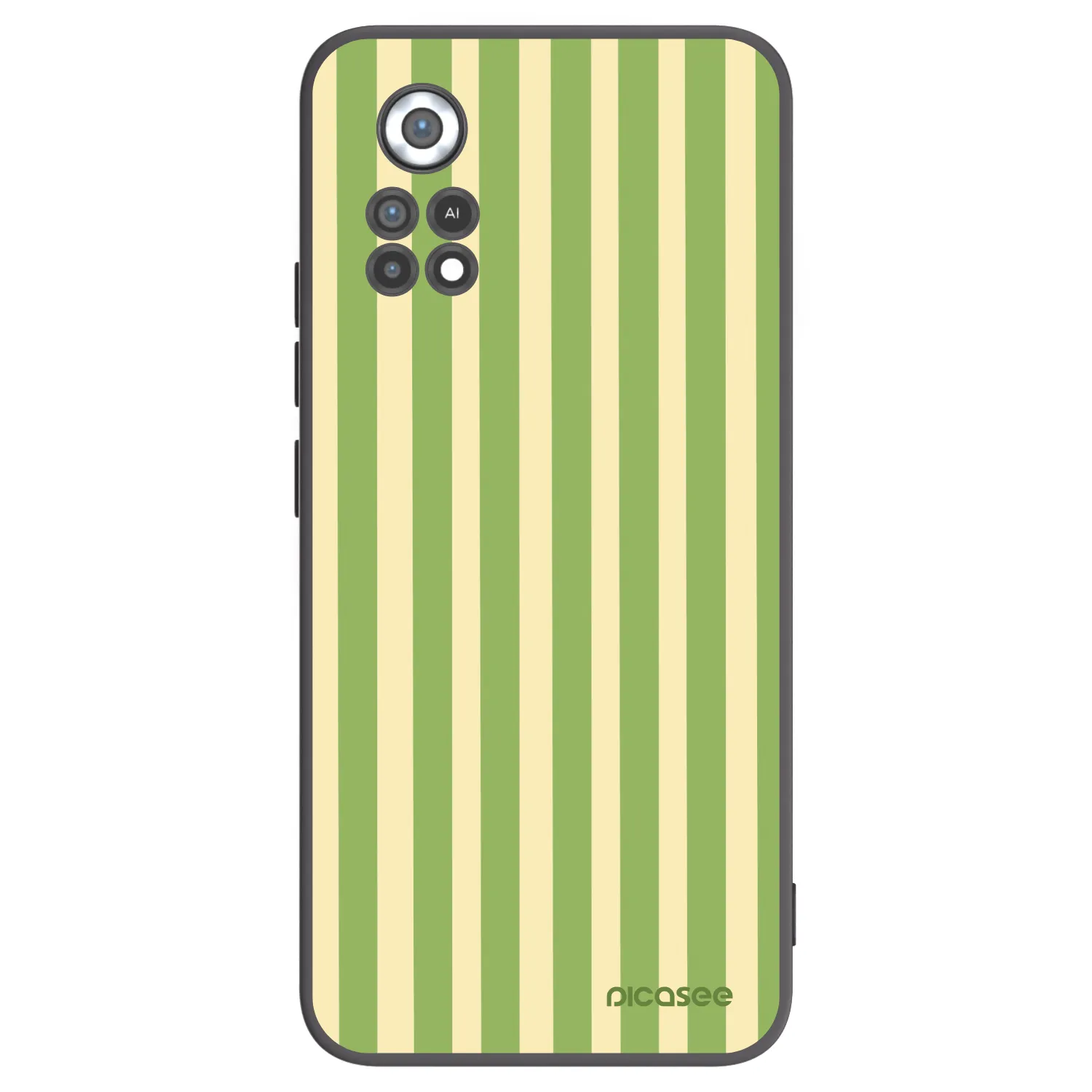Picasee crna silikonska maskica za Xiaomi Poco X4 Pro 5G - Lines Matcha