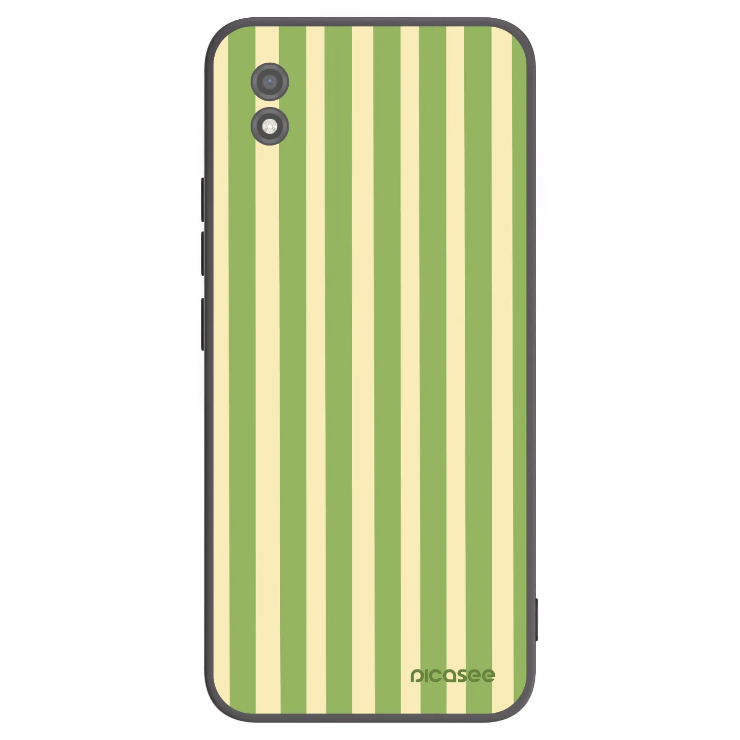 Picasee crna silikonska maskica za Realme C11 (2021) - Lines Matcha