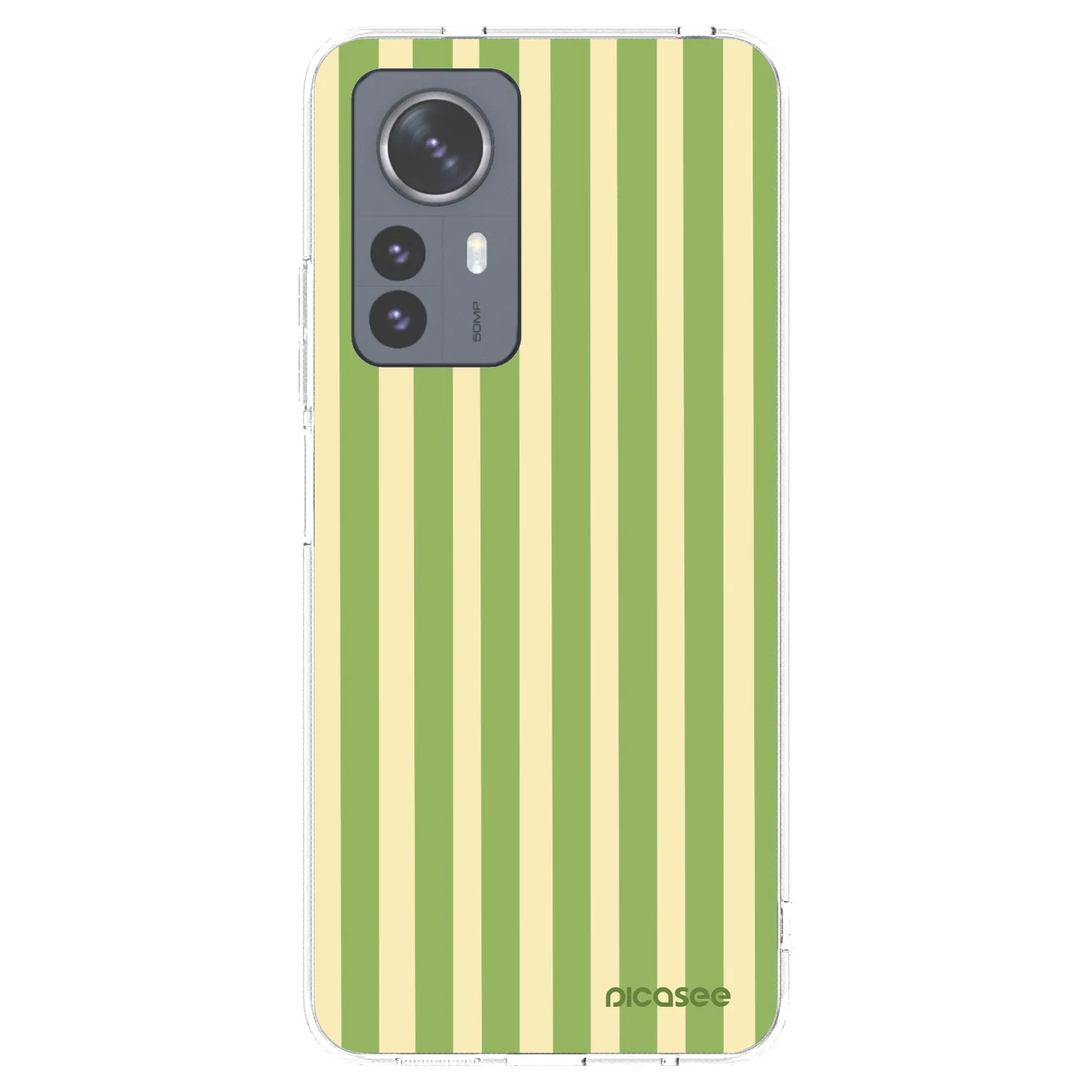 Picasee silikonska prozirna maskica za Xiaomi 12 Pro - Lines Matcha